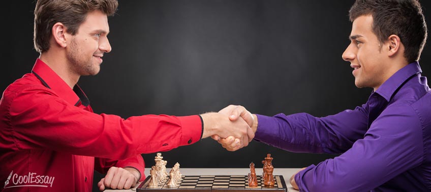 Friends Playing Chess