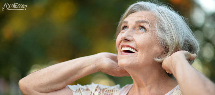 Smiling Old Lady Smiling Old Lady